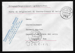 1977, Partie von ca. 120 portofreien Kriegsgefangenen-Belegen aus ...