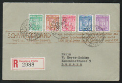 Zwei Ausgaben auf Satz-Briefen, ersterer R-Brief, bei dem zweiten die ...