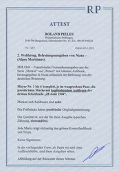 Nizza, 1944, komplette postfrische Serie Merkur und Petain je mit ...