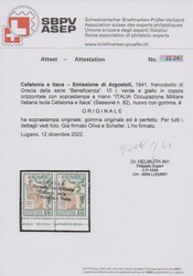 Lokalausgabe für Cefalonia und Ithaka, 10 L. Zwangszuschlag im ...