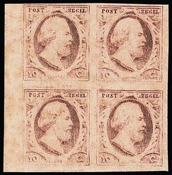 10 C. rosa, Moesmann-Nachdruck von der Original-Druckplatte (Pl. IV) ...