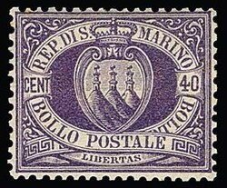 Erste Ausgabe, sechs ungebrauchte Werte: 2 C. hell- und dunkelgrün, ...