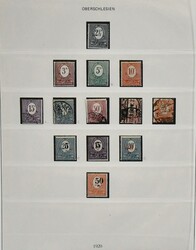 Oberschlesien, kpl. Slg. mit Nr. 1-12, inkl. Nr. 10F postfr. (nur ...