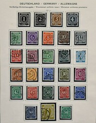 Gemeinschaftsausgabe, 1945/49, gest. kpl. Slg. inkl. Bl. 12A/B mit ...