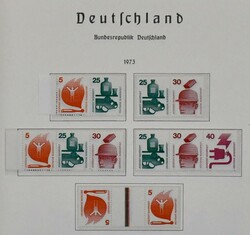 Bund/Berlin, Zusammendrucke aus Markenheftchen, postfr. Slg. mit u.a. ...