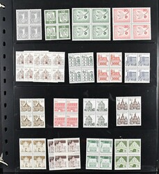 Bund/Berlin, 1964/1975, postfr. Viererblock-Slg. mit u.a. vielen kpl. ...