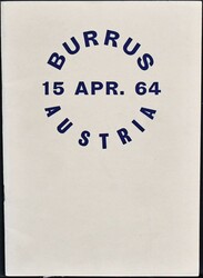 Burrus, Österrech, R. Lowe/U.P. Kaufmann, 1964, ...