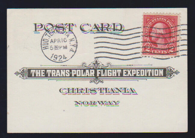 Polarpost, drei frühe USA-Belege: 1924 ...