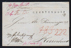"Puerto Rico-Sachsen", 1845, klarer L1 "Geestendorf" (ArGe 03) ...