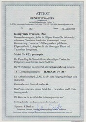 Ganzsache 3 Sgr. ockerbraun, Ausgabe für den Taxisbezirk, am Ersttag ...