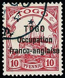 10 Pfg. tadellos gestempelt, sign. Hoffmann-Giesecke. Mi. 900,-  ...