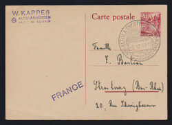 Ganzsachen-Doppelkarte 20 Pfg. gebraucht von Coblenz aus der ersten ...