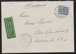 80 Pfg., drei Einzelfrankaturen auf Postschnelldienst-Ortsbriefen ...