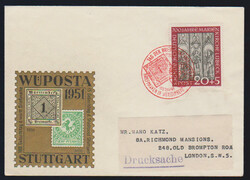 10 bzw. 20 Pfg. Marienkirche je einzeln auf zwei Auslands-Drucksachen ...