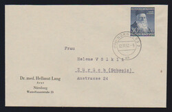 30 + 10 Pfg. Wohlfahrt als gute Einzelfrankatur auf sehr sauber ...