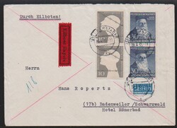 30 + 10 Pfg. Wohlfahrt, nebst 30 Pfg. Reis sowie Berlin 5, 15 u. 30 ...