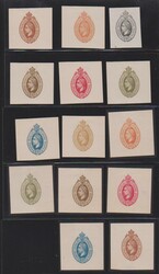 1870 (ca.), 17 verschiedene Essays (einfarbig oder zweifarbig) für ...