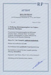 Cognac, Französische Freimarkenausgabe des Befreiungskomitees Algier ...