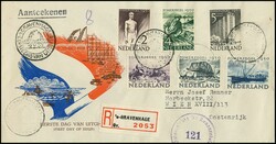 Sommermarken auf seltenem gelaufenem Zensur-Auslands-FDC, R-Brief ...
