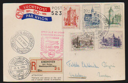 Sommermarken und "Vor het Kind" auf zwei gelaufenen Auslands-FDCs ...