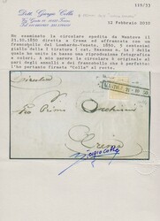 5 C. ockergelb, Handpapier, auf Pracht-Drucksache mit Stab-Ra1 ...