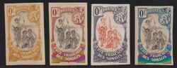 Französische Somaliküste, 1902/15, Somalikrieger, sechs ...