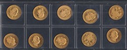 Österreich, 10 Golddukaten-Nachprägungen 1915 aus Anlegerbestand ...