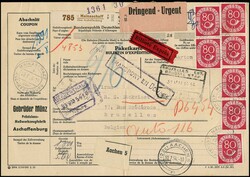 80 Pfg. Posthorn per sieben als seltene und sehr hohe reine ...