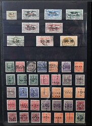 Oberschlesien, von Nr. 1-43 kpl. gestempelte Slg., mit Nr. 1/9, 10/12 ...