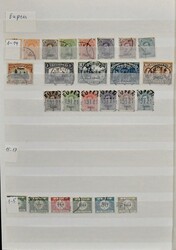 Belgische Militärpost im Rheinland, gest. Slg. mit u.a. Nr. 11/13 ...