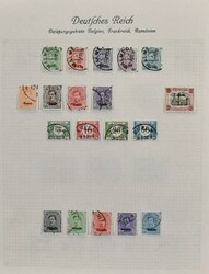 Belgische Militärpost im Rheinland, Slg. mit u.a. Eupen Nr. 1/17 und ...