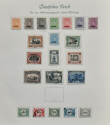 Belgische Militärpost im Rheinland, Slg. mit u.a. Eupen Nr. 1/17 und ...