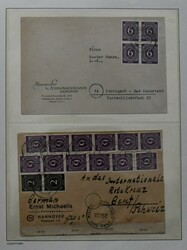 Kontrollrat, nur Ausgabe Ziffern, Spezialslg. von über 210 Belegen ...