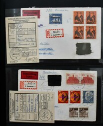 Bundesrepublik, 1964-66, zweibändige Spezialslg. von vielen losen ...