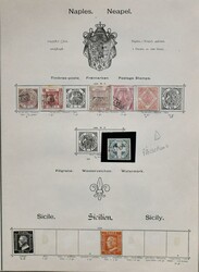 Italien, 1852-1896, meist gestempelte Sammlung in oft guter Erhaltung ...