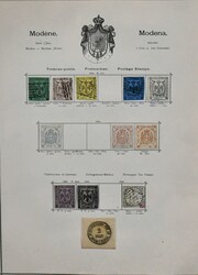 Italien, 1852-1896, meist gestempelte Sammlung in oft guter Erhaltung ...