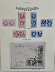 Österreich, 1860/1914, Slg. mit gut 40 interessanten Belegen und ...
