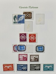 Vereinte Nationen, New York, meist postfrische Slg., anfangs wenige ...