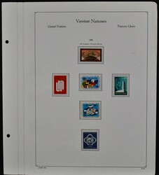 Vereinte Nationen, Genf, postfrische, von 1969-2000 quasi kpl. ...