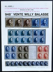 Belgien, drei Auktionskataloge inkl. der Slg. des belgischen Königs ...