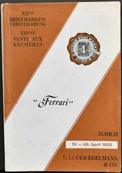 Griechenland, Ferrari, der legendäre Auktionskatalog Luder-Edelmann ...