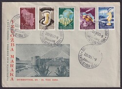 616/20 "Schach-Olympiade", 1950, pass. Brief, ESStAutomatically ...