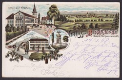 "Birkendorf/Schwarzwald", Farblitho, 1898 gelaufen