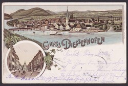 "Diessenhofen", Farblitho, 1898 gelaufen