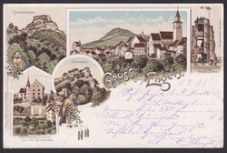 "Engen", Farblitho, 1898 gelaufen