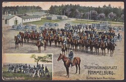 "Hammelburg", Truppenübungsplatz, farbig, 1908 gelaufen