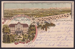 "Höchenschwand", Farblitho, 1898 gelaufen
