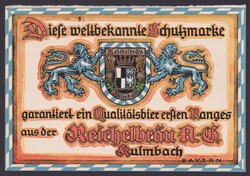 "Kulmbach", Reichelbräu", farbig, 1938 gelaufen