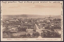 "Mediasch", Rumänien, Totale, 1927 gelaufen