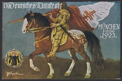 "München", farbige Anlaßkarte "Turnfest 1923"